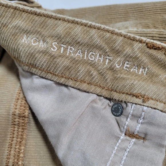 American Eagle Stretch Mom Straight Jean Corduroy Pants sz 18 - Picture 5 of 10